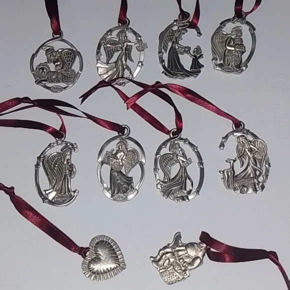 Lot of 8 Angels of Peace Longaberger ornaments - Picture 1 of 6